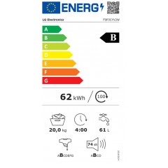 LG Πλυντήριο Ρούχων 20kg με Τεχνολογία Ατμού 1000 Στροφών AI DD F0P3CYV2W